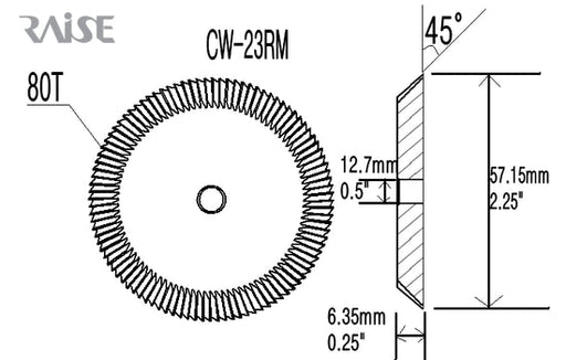 OEM Replacement for CW-23RM Cutter for 9120RM Edge Key Cutting Wheel Raise