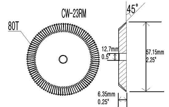 OEM Replacement for CW-23RM Cutter for 9120RM Edge Key Cutting Wheel KESA