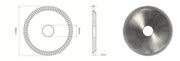 OEM Replacement for RY10030 (CU11-26MC) HSS Cutter for Rytan Edge Key Cutting Wheel Raise