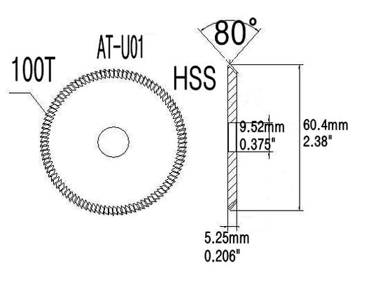 OEM Replacement for U01 HSS Milling Cutter for Ilco