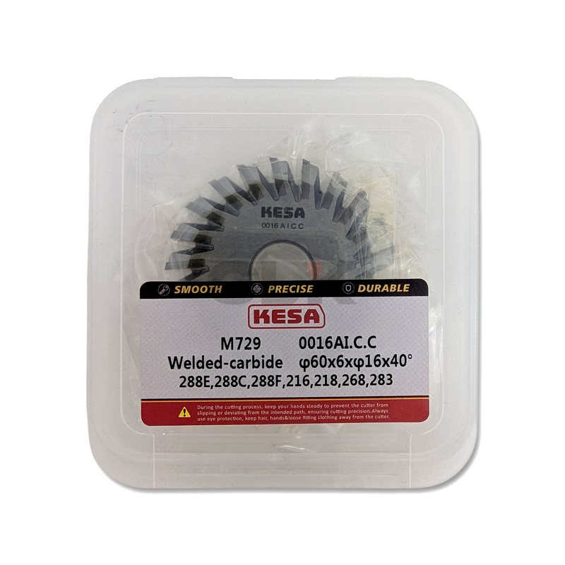 OEM Replacement for W0016A-ICC Inserted Welded Carbide Cutter for W288E Edge Key Cutting Wheel KESA