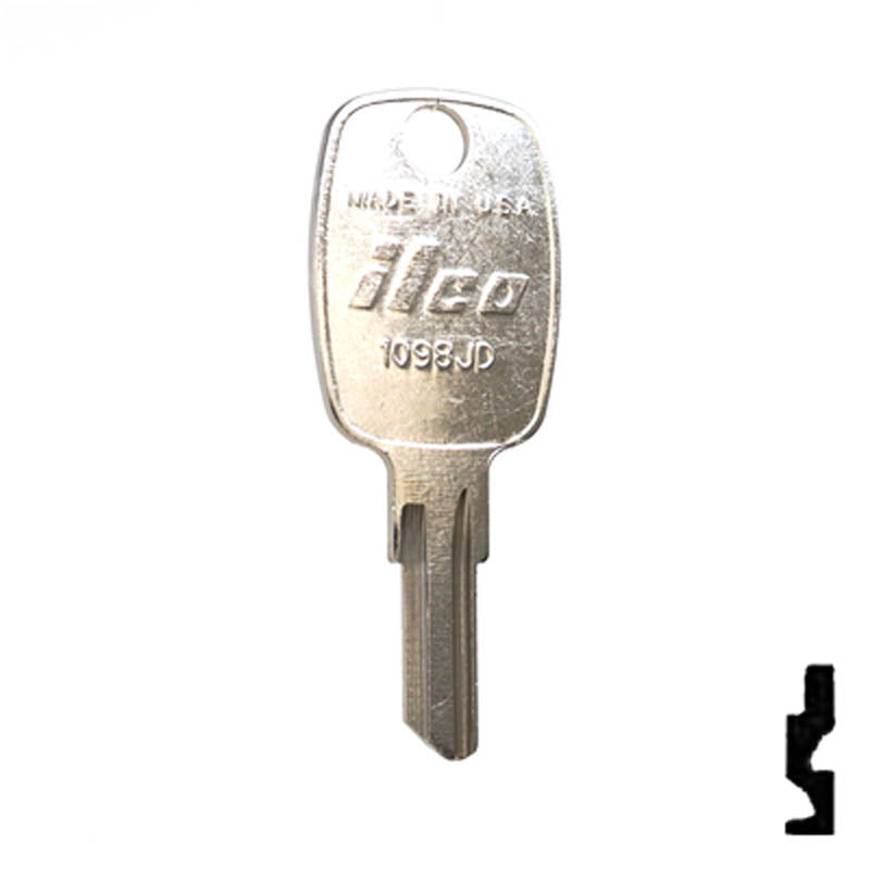 1098JD John Deere Key Equipment Key Ilco