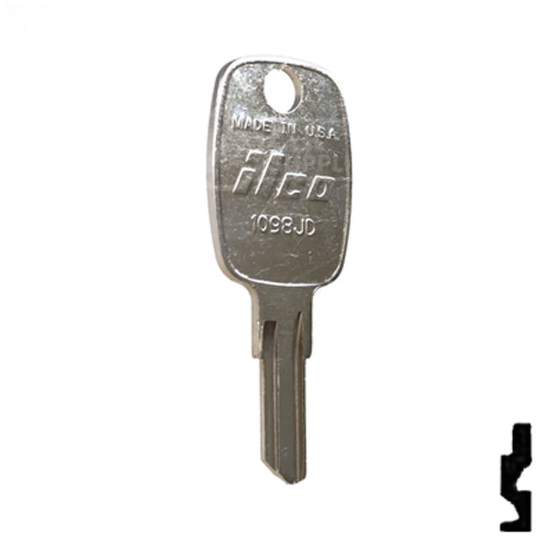1098JD John Deere Key Equipment Key Ilco