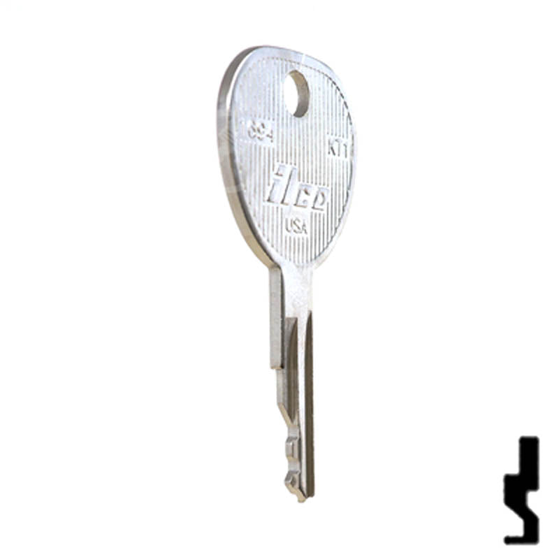 Key Blank | Kioti Tractors | 1694, KT1 Equipment Key Ilco
