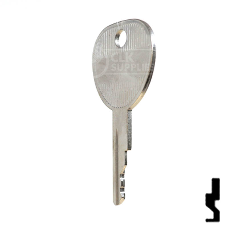 Key Blank | Kioti Tractors | 1694, KT1 Equipment Key Ilco