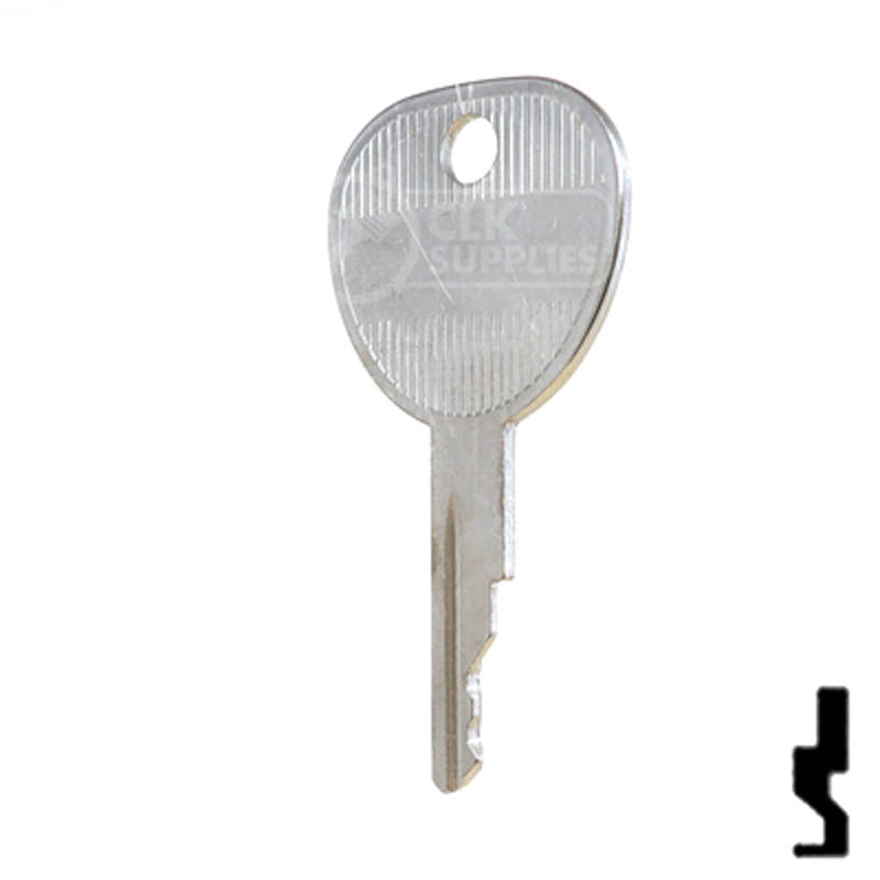 Key Blank | Kioti Tractors | 1694, KT1 Equipment Key Ilco