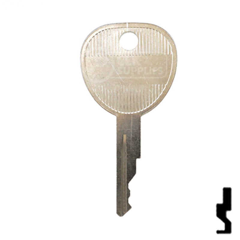 Key Blank | Kioti Tractors | 1694, KT1 Equipment Key Ilco