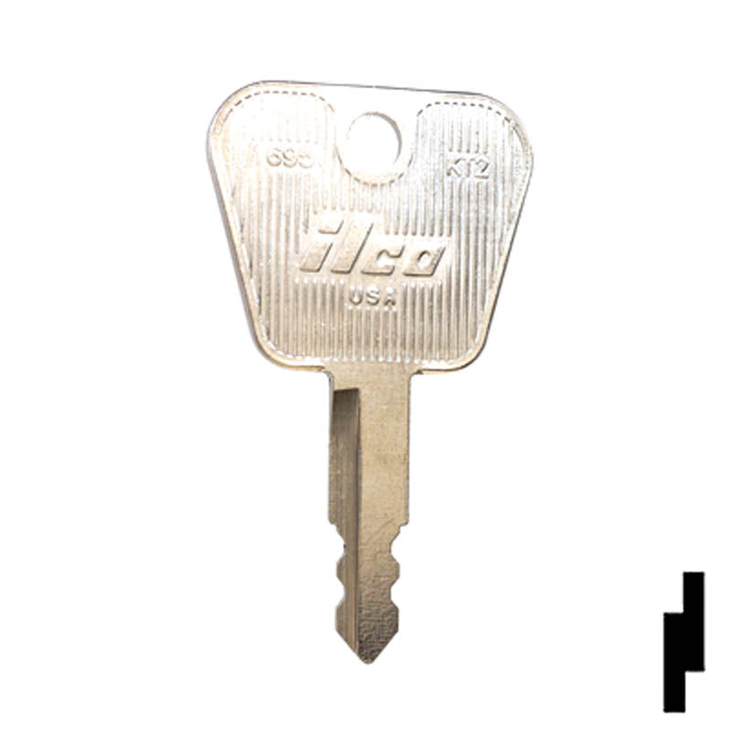 Key Blank | Kioti Tractors | 1695, KT2 Equipment Key Ilco