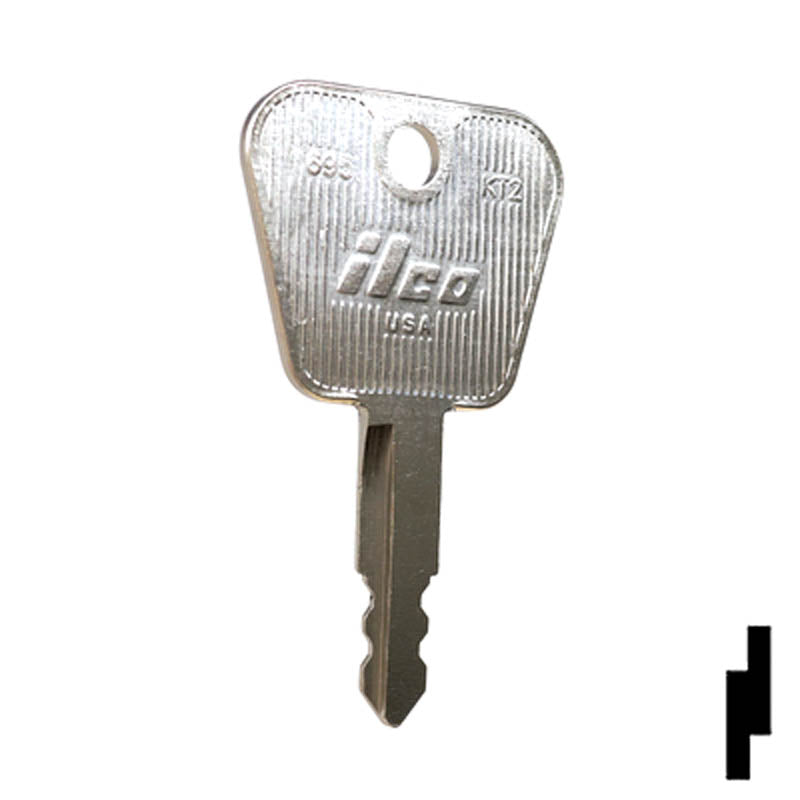 Key Blank | Kioti Tractors | 1695, KT2 Equipment Key Ilco