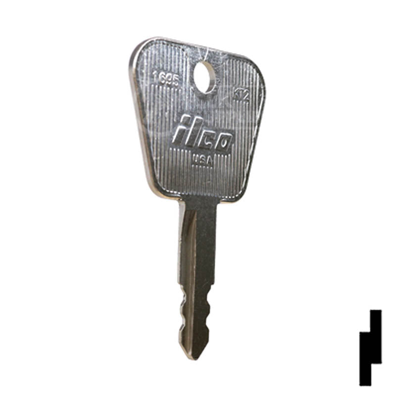Key Blank | Kioti Tractors | 1695, KT2 Equipment Key Ilco