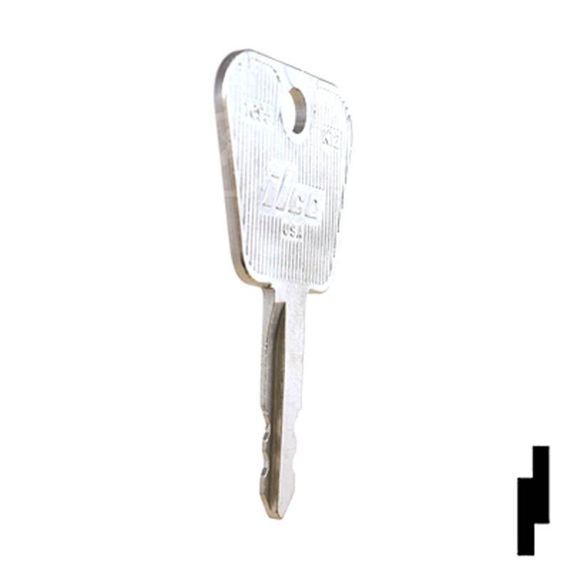 Key Blank | Kioti Tractors | 1695, KT2 Equipment Key Ilco
