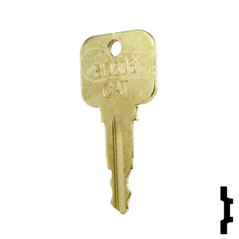 Precut Equipment Key | Caterpillar | BD506 Equipment Key Framon