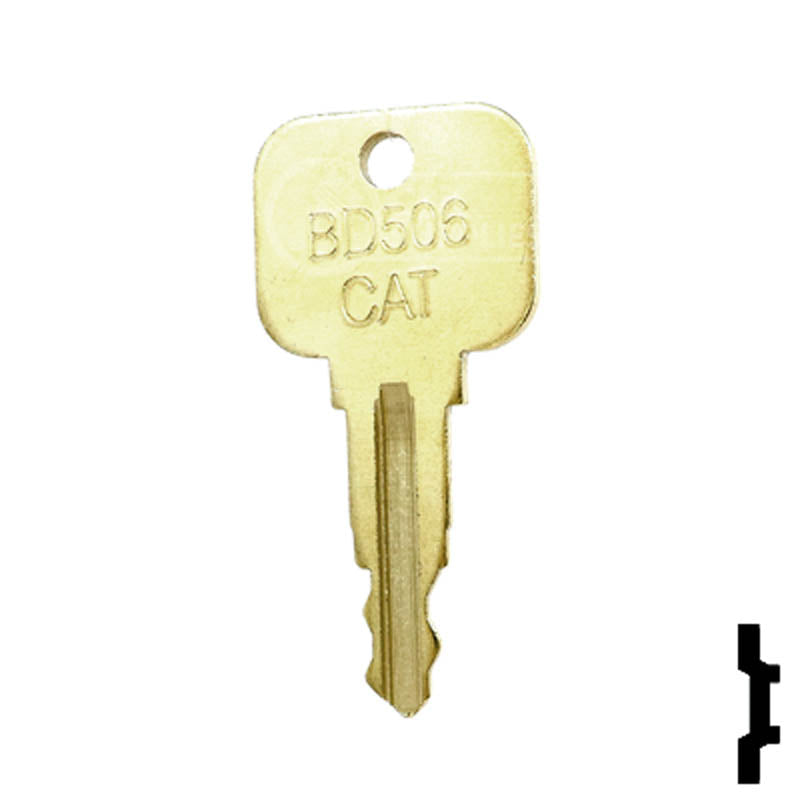 Precut Equipment Key | Caterpillar | BD506 Equipment Key Framon