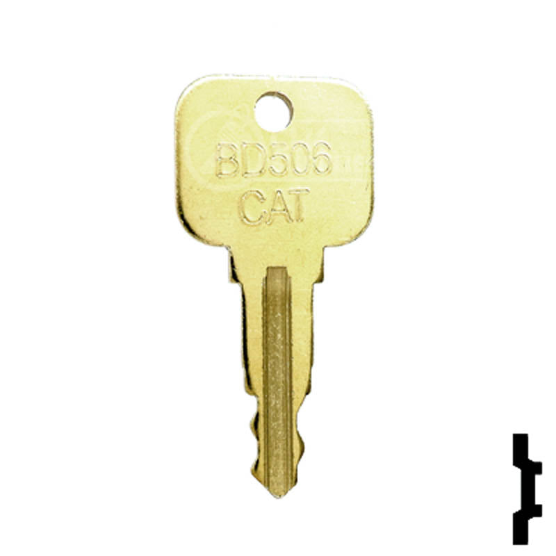 Precut Equipment Key | Caterpillar | BD506 Equipment Key Framon