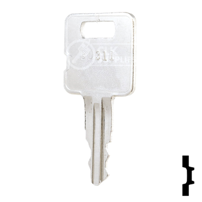 Precut Key Blank | Caterpillar | BD311 Equipment Key Framon Manufacturing Company, Inc