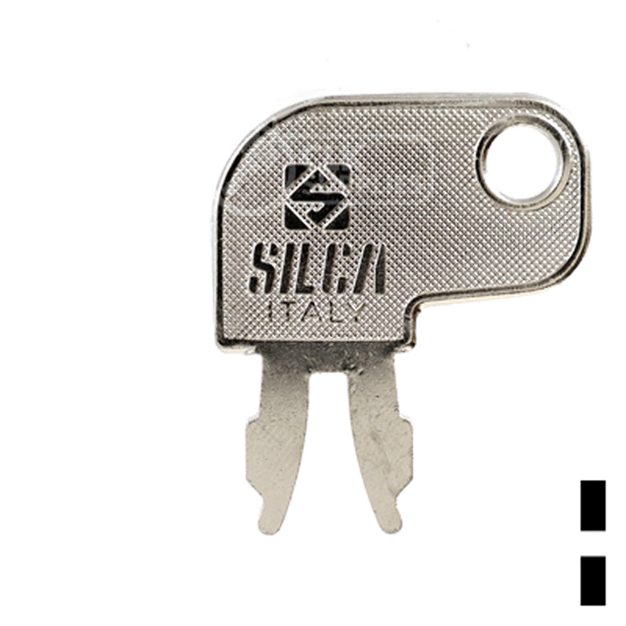 Precut Key Blank | Caterpillar | RC2, CNA2 Equipment Key Ilco