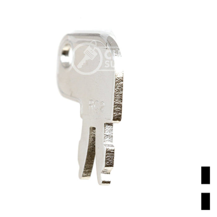 Precut Key Blank | Caterpillar | RC2, CNA2 Equipment Key Ilco