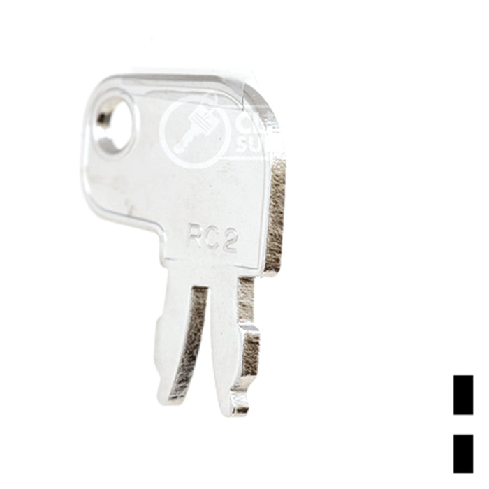 Precut Key Blank | Caterpillar | RC2, CNA2 Equipment Key Ilco