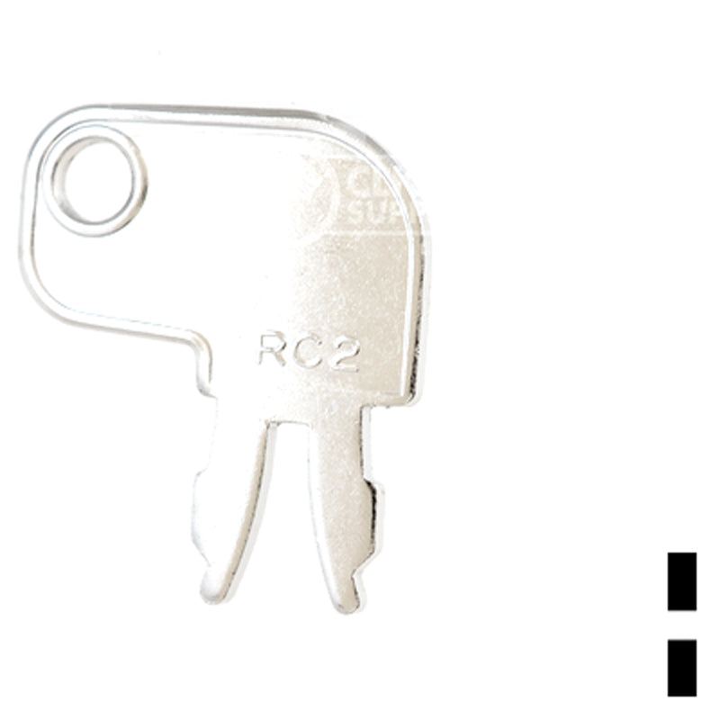 Precut Key Blank | Caterpillar | RC2, CNA2 Equipment Key Ilco