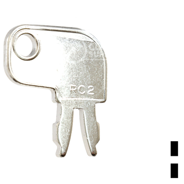 Precut Key Blank | Caterpillar | RC2, CNA2 Equipment Key Ilco