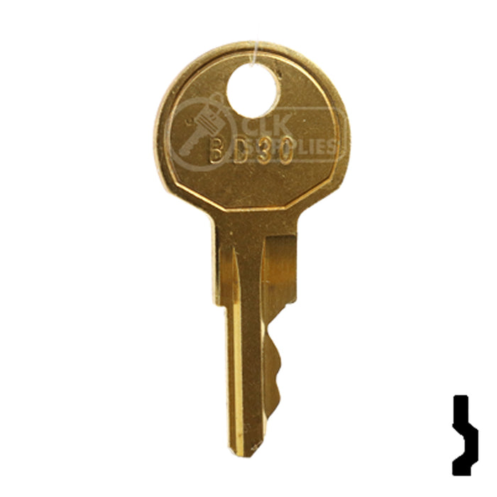 Precut Key Blank | Deco | BD30 Equipment Key Framon Manufacturing Company, Inc