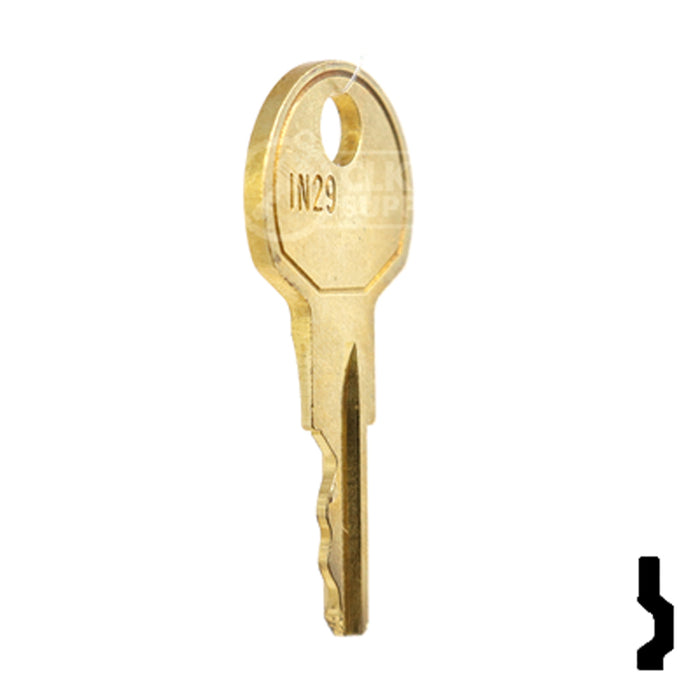 Precut Key Blank | Deco | BD30 Equipment Key Framon Manufacturing Company, Inc