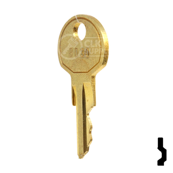 Precut Key Blank | Deco | BD30 Equipment Key Framon Manufacturing Company, Inc