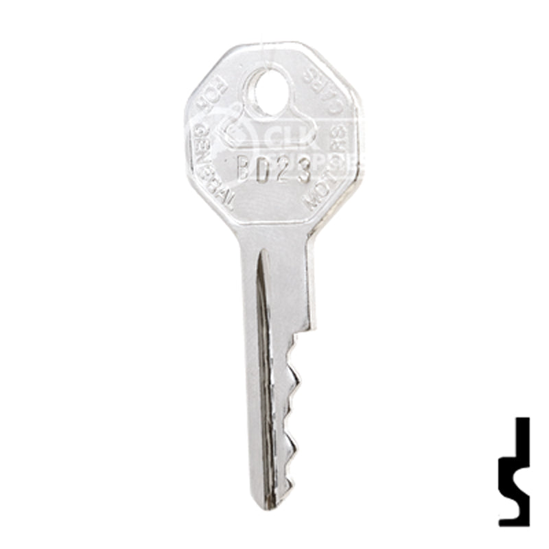 Precut Key Blank | Golf Cart | BD23 Equipment Key Framon Manufacturing Company, Inc