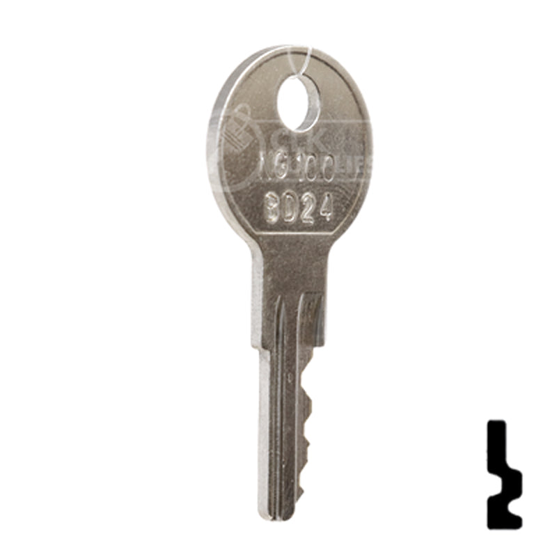 Precut Key Blank | Golf Cart | BD24 Equipment Key Framon Manufacturing Company, Inc