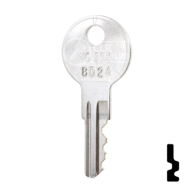 Precut Key Blank | Golf Cart | BD24 Equipment Key Framon Manufacturing Company, Inc