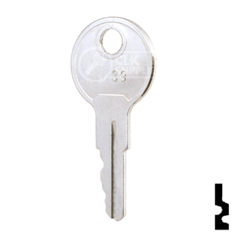 Precut Key Blank | Golf Cart | BD39 Equipment Key Framon Manufacturing Company, Inc