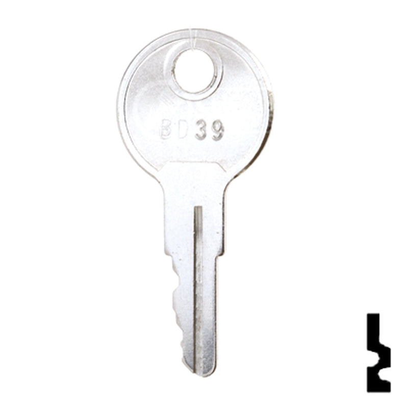 Precut Key Blank | Golf Cart | BD39 Equipment Key Framon Manufacturing Company, Inc