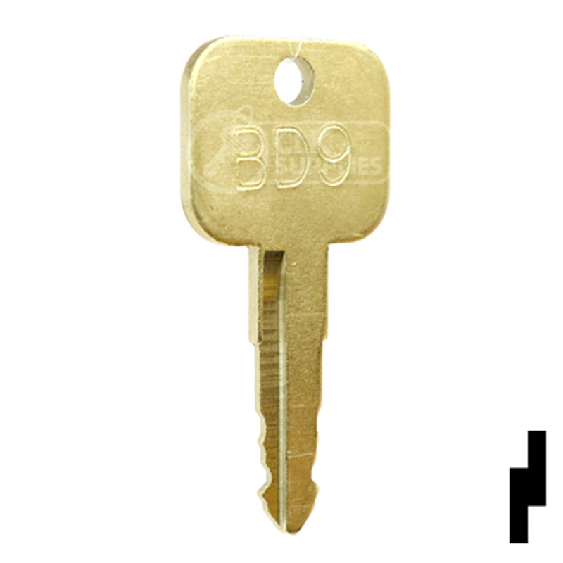 Precut Key Blank | Golf Cart | BD9 Equipment Key Framon Manufacturing Company, Inc