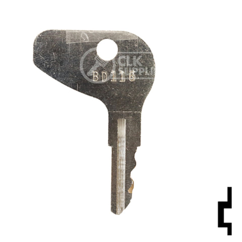 Precut Key Blank | Kubota | BD116