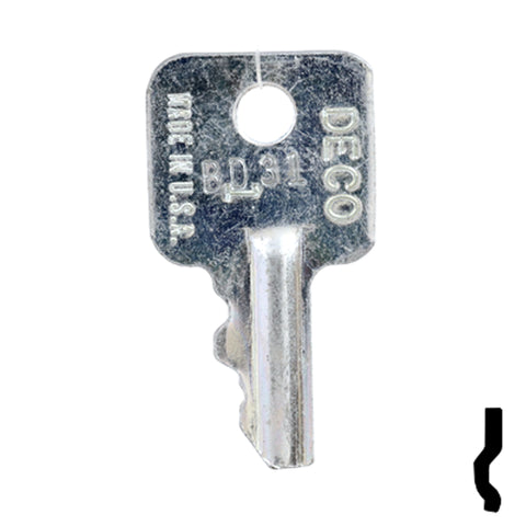 Precut Key Blank | Square D | BD31