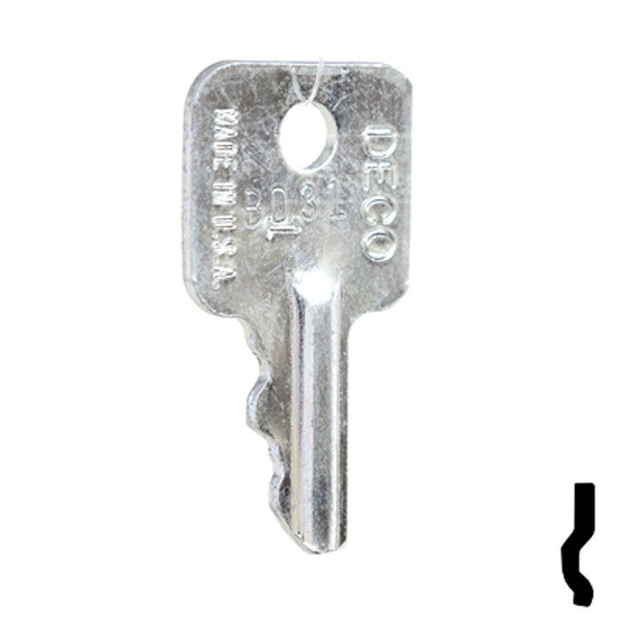 Precut Key Blank | Square D | BD31 Equipment Key Framon Manufacturing Company, Inc