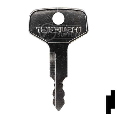 Precut Key Blank | Takeuchi | BD17 Equipment Key Framon Manufacturing Company, Inc
