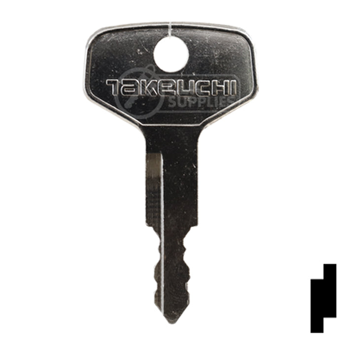 Precut Key Blank | Takeuchi | BD17 Equipment Key Framon Manufacturing Company, Inc