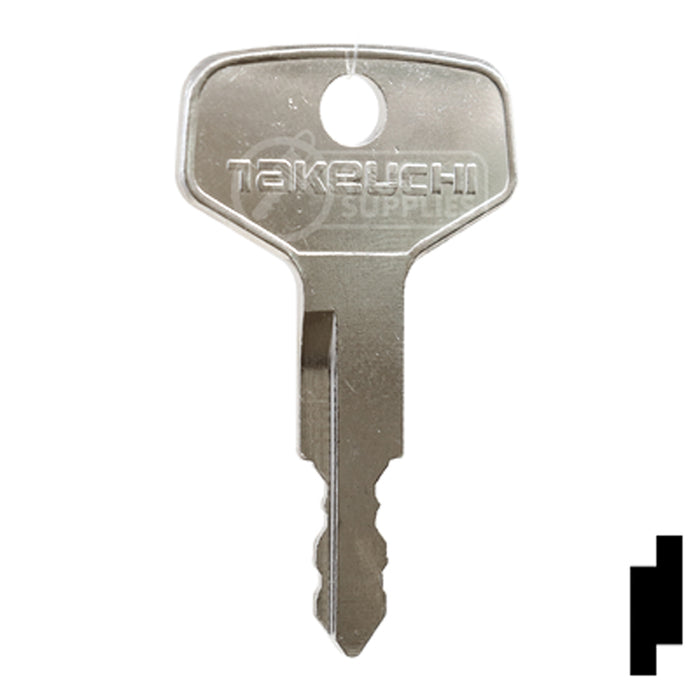 Precut Key Blank | Takeuchi | BD17 Equipment Key Framon Manufacturing Company, Inc