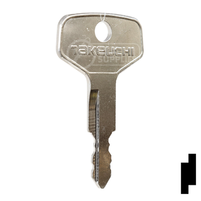 Precut Key Blank | Takeuchi | BD17 Equipment Key Framon Manufacturing Company, Inc