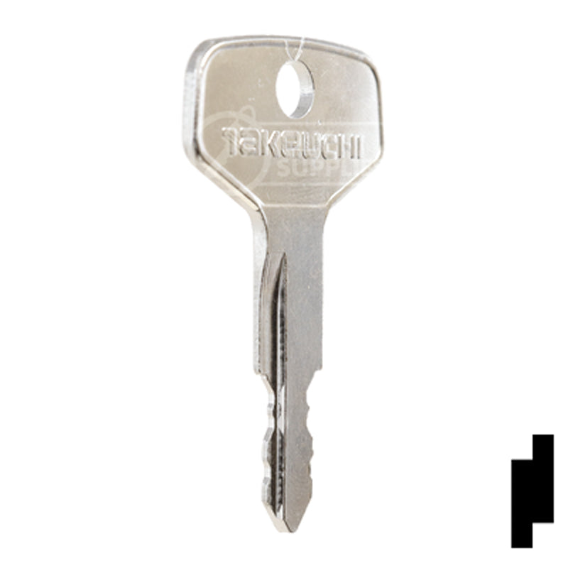 Precut Key Blank | Takeuchi | BD17 Equipment Key Framon Manufacturing Company, Inc