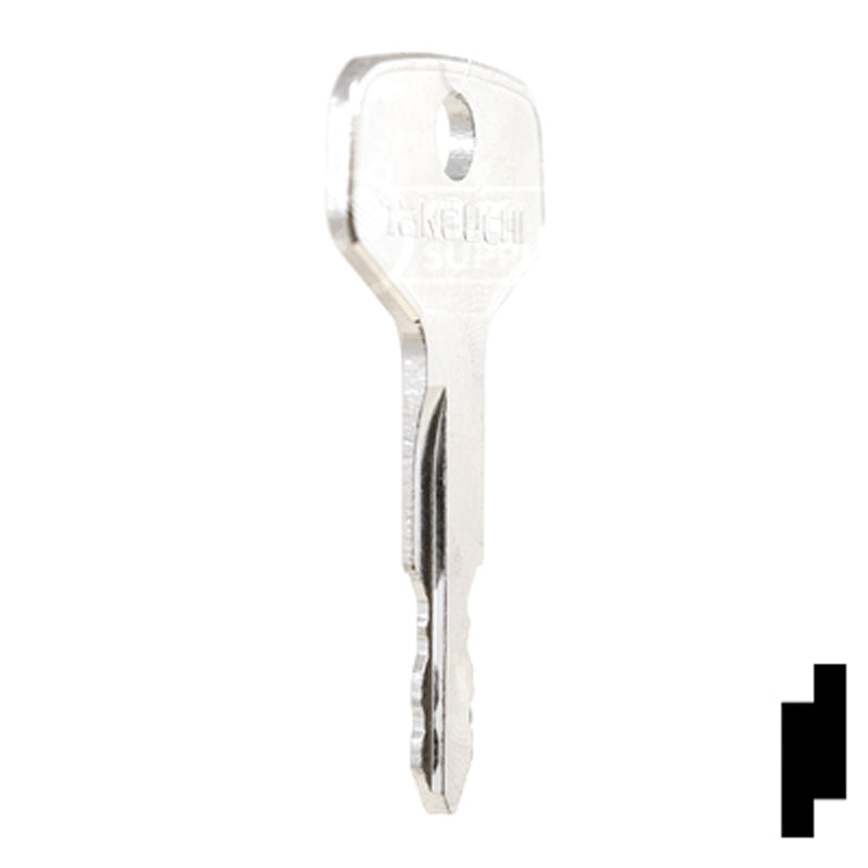 Precut Key Blank | Takeuchi | BD17 Equipment Key Framon Manufacturing Company, Inc