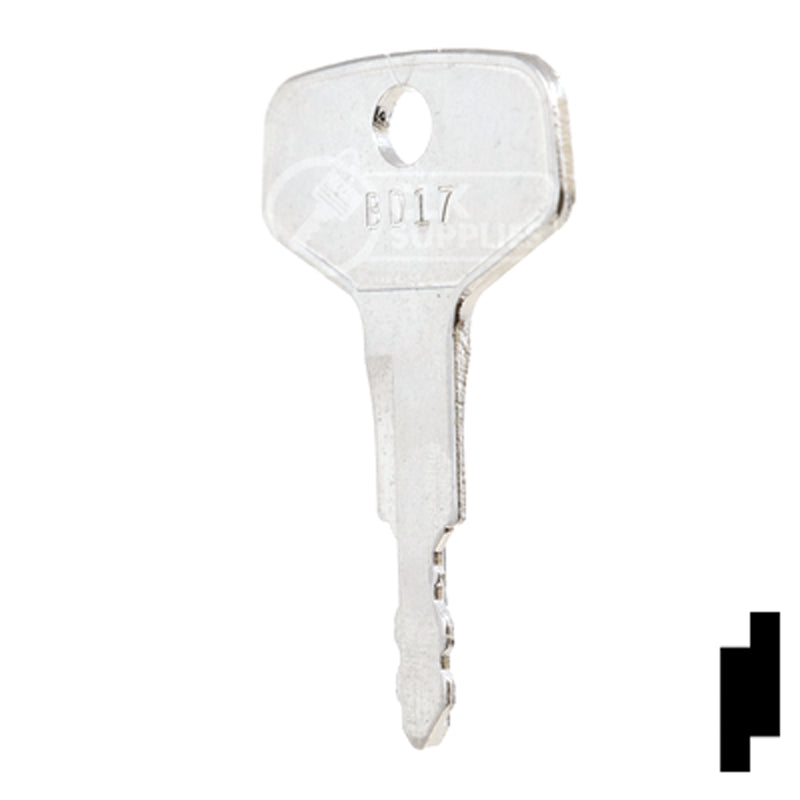 Precut Key Blank | Takeuchi | BD17 Equipment Key Framon Manufacturing Company, Inc