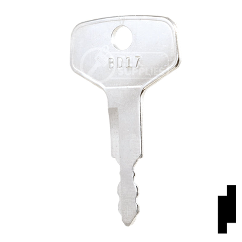 Precut Key Blank | Takeuchi | BD17 Equipment Key Framon Manufacturing Company, Inc