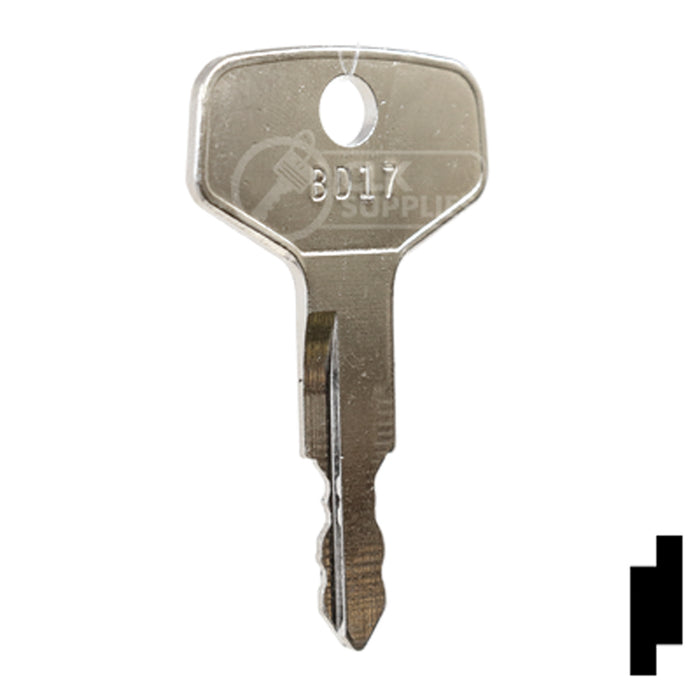 Precut Key Blank | Takeuchi | BD17 Equipment Key Framon Manufacturing Company, Inc