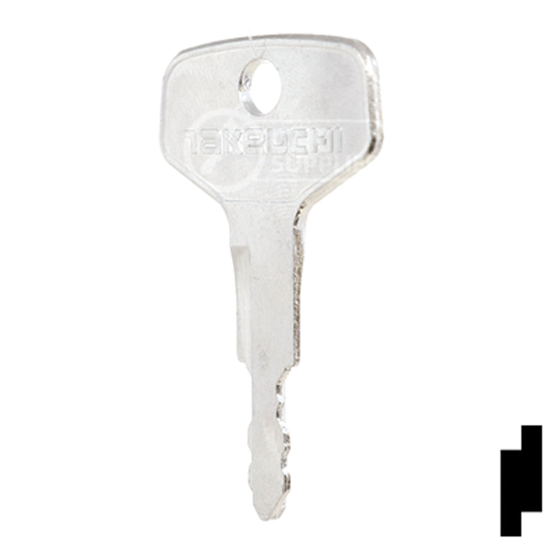 Precut Key Blank | Takeuchi | BD17 Equipment Key Framon Manufacturing Company, Inc