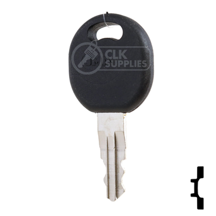 Precut Plastic Head Key Blank | Caterpillar | BD171 Equipment Key Framon Manufacturing Company, Inc