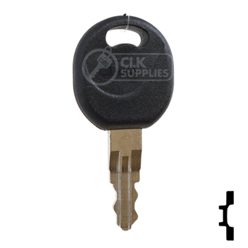 Precut Plastic Head Key Blank | Caterpillar | BD171 Equipment Key Framon Manufacturing Company, Inc