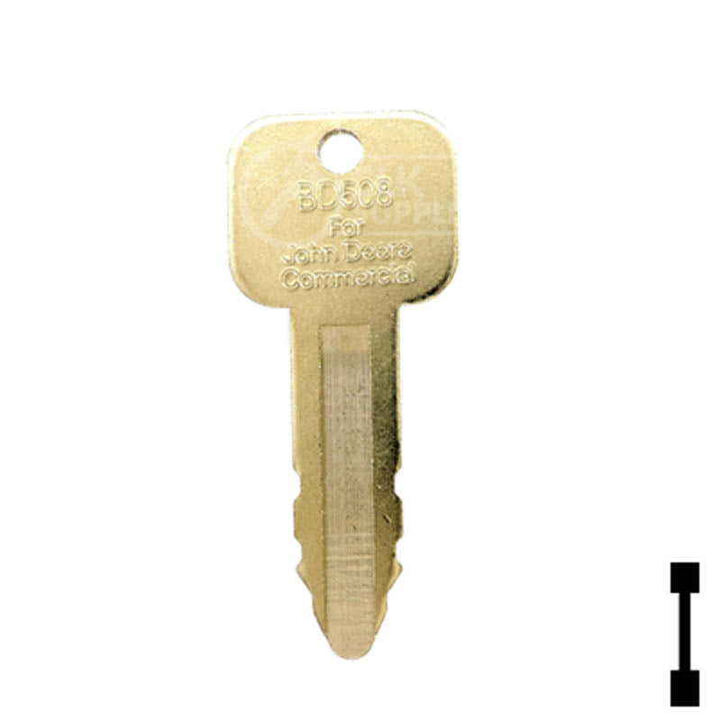 Precut Tractor Key | John Deere, Grasshopper | BD508 Equipment Key Framon
