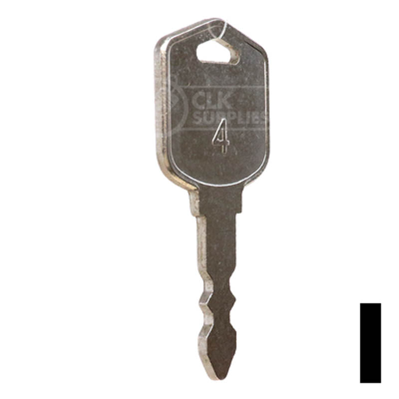 Precut Tractor Key | Kubota, Doosan, Daewoo |EQ-4, BD556 Equipment Key Wah Lin Parts